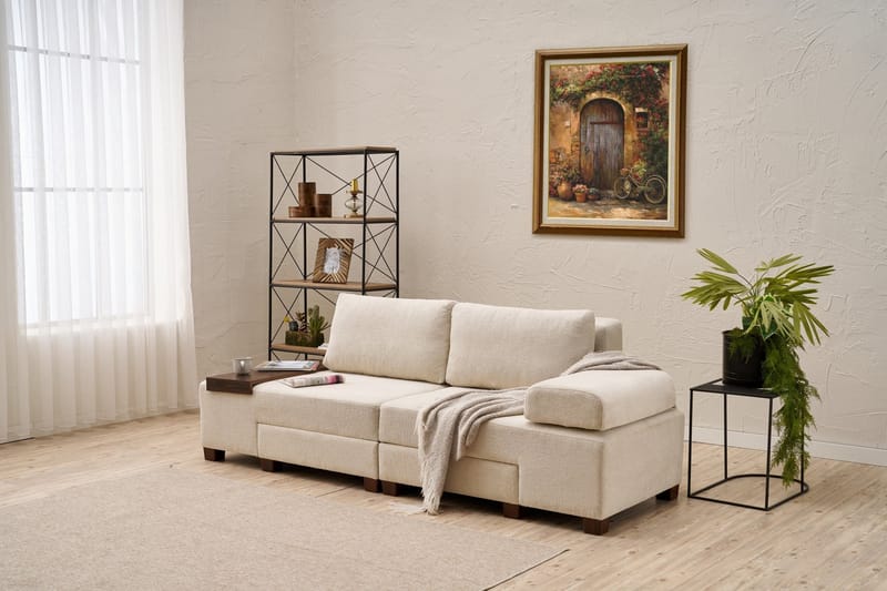 Perenna 3-personers Sovesofa - Creme - Møbler - Sofaer - Sovesofaer