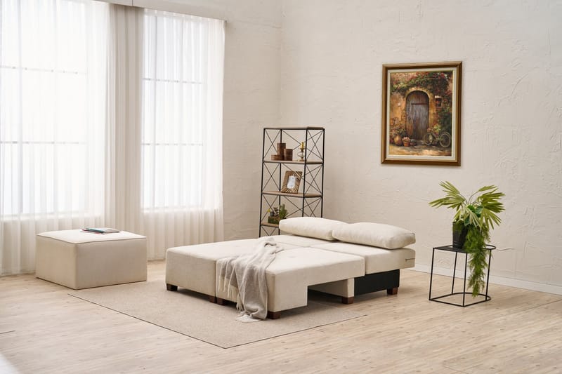 Perenna 3-personers Sovesofa - Creme - Møbler - Sofaer - Sovesofaer