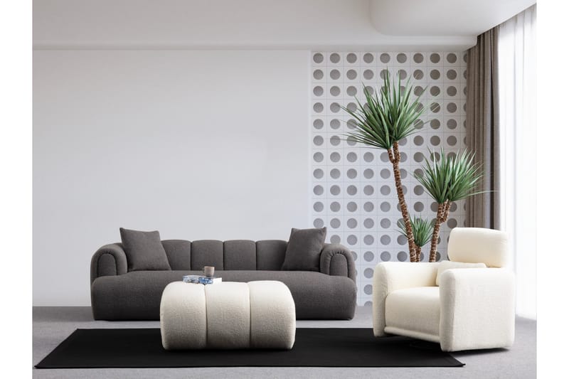 Puffin 3-personers Sofa - Antracit - Møbler - Sofaer - 3 personers sofa