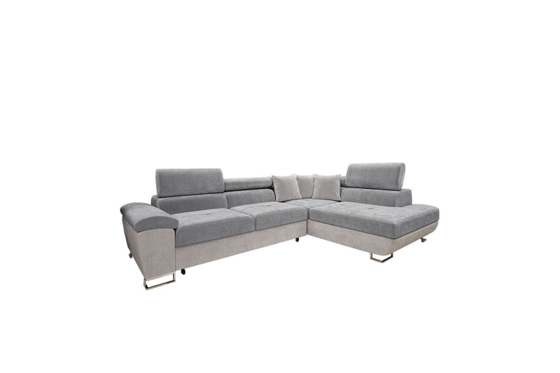 Reginia Sofa med Chaiselong 3-personers - Lys grå/Grå - Møbler - Sofaer - Sofa med chaiselong