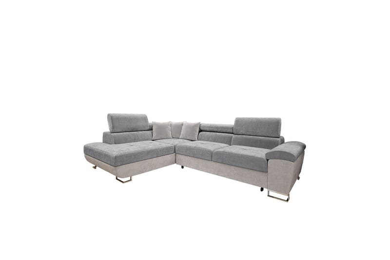 Reginia Sofa med Chaiselong 3-personers - Lys grå/Grå - Møbler - Sofaer - Sofa med chaiselong