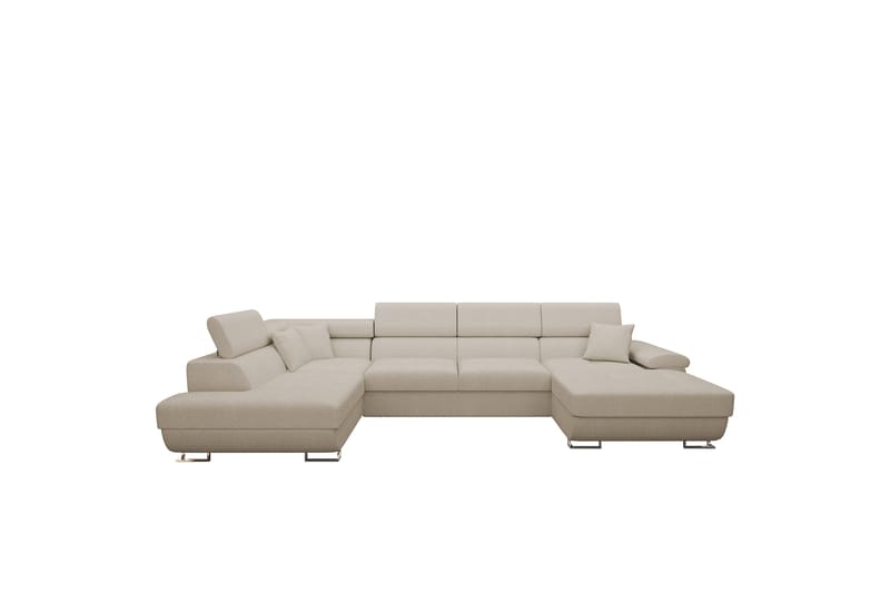 Reginia Sofa med Chaiselong og Divan 4-personers - Beige - Møbler - Sofaer - U Sofa