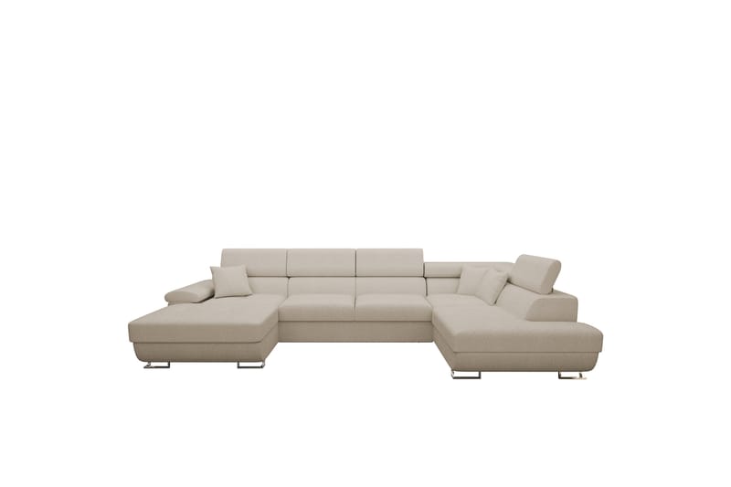 Reginia Sofa med Chaiselong og Divan 4-personers - Beige - Møbler - Sofaer - U Sofa