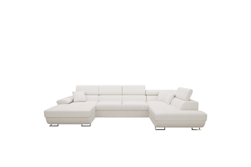 Reginia Sofa med Chaiselong og Divan 4-personers - Hvid - Møbler - Sofaer - U Sofa