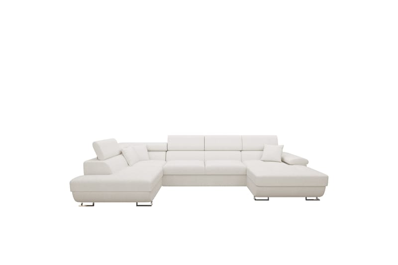 Reginia Sofa med Chaiselong og Divan 4-personers - Hvid - Møbler - Sofaer - U Sofa