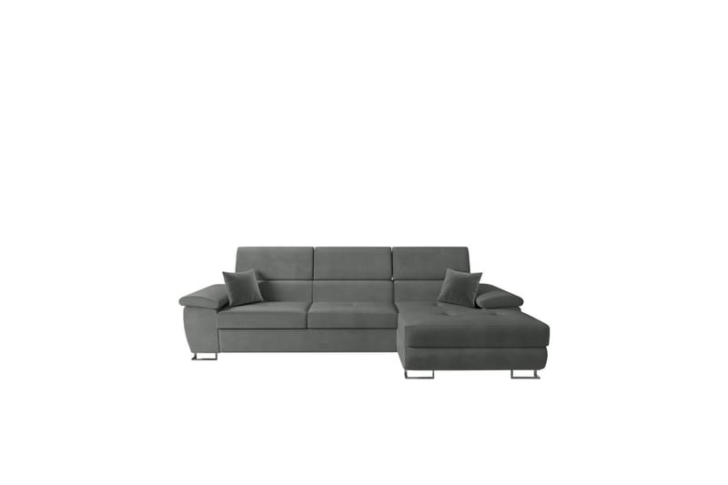 Reginia Sofa med Divan 3-personers - Grå - Møbler - Sofaer - Sofa med chaiselong