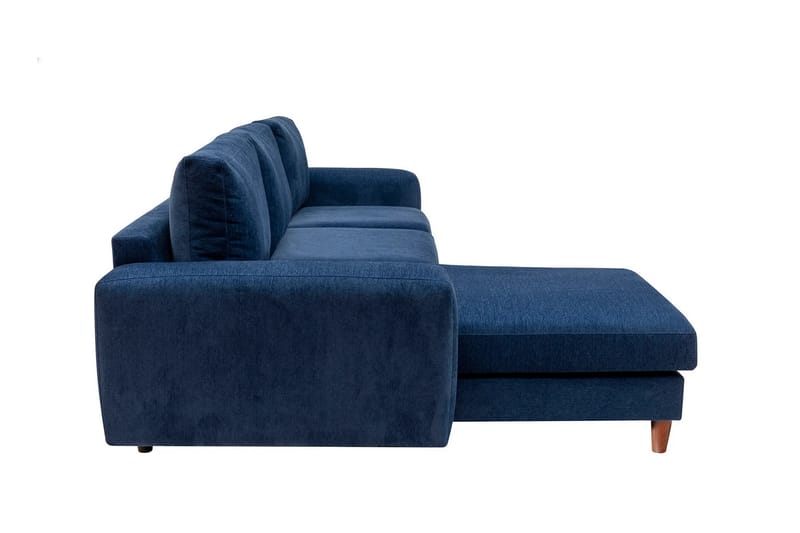 Retzow 4-personers Sofa med Chaiselong - Blå - Møbler - Sofaer - Sofa med chaiselong