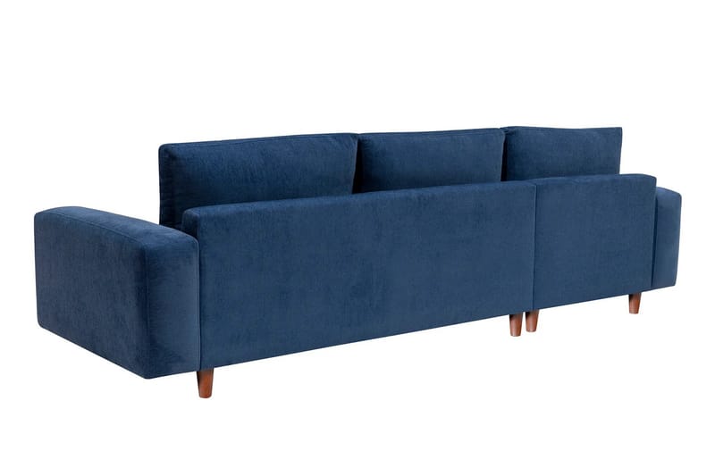 Retzow 4-personers Sofa med Chaiselong - Blå - Møbler - Sofaer - Sofa med chaiselong