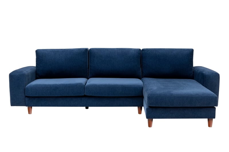 Retzow 4-personers Sofa med Chaiselong - Blå - Møbler - Sofaer - Sofa med chaiselong