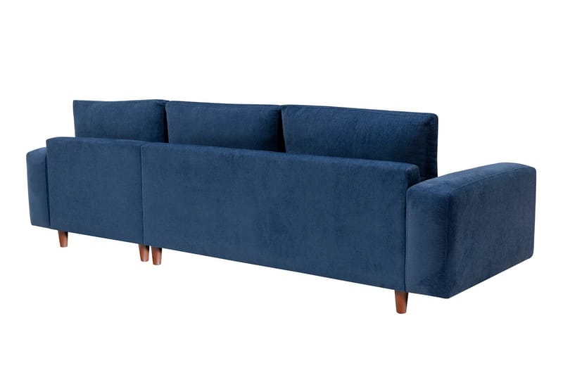 Retzow 4-personers Sofa med Chaiselong - Blå - Møbler - Sofaer - Sofa med chaiselong