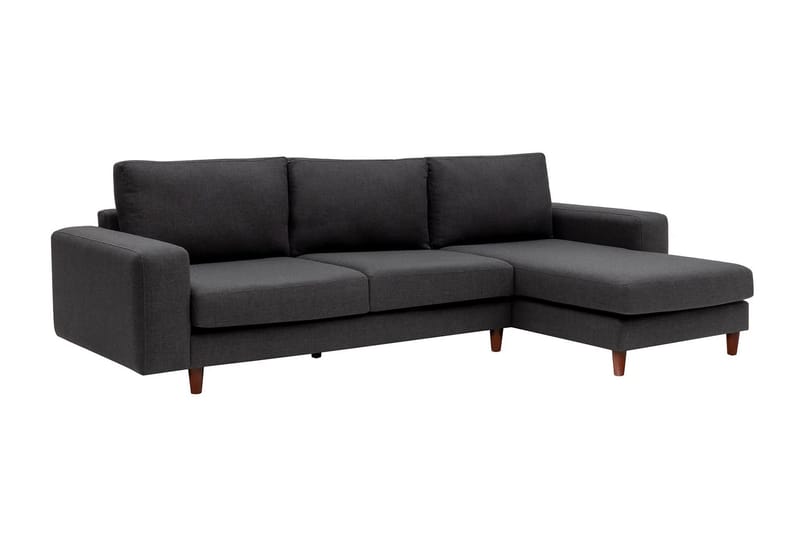 Retzow 4-personers Sofa med Chaiselong - Antracit - Møbler - Sofaer - Sofa med chaiselong