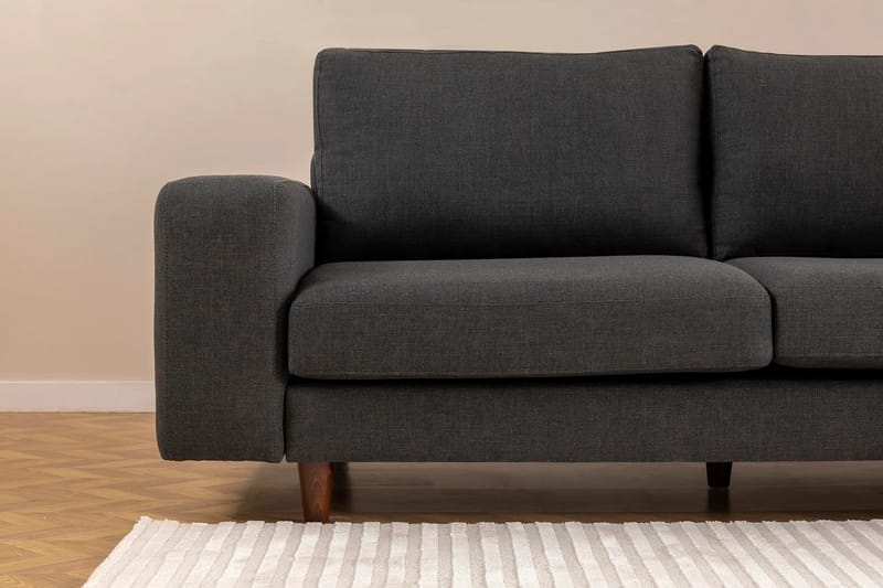 Retzow 4-personers Sofa med Chaiselong - Antracit - Møbler - Sofaer - Sofa med chaiselong