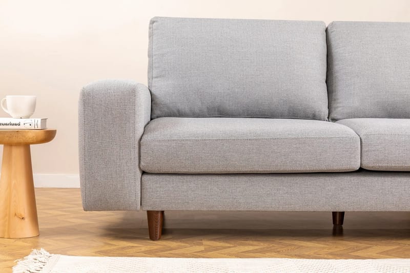 Retzow 4-personers Sofa med Chaiselong - Lysegrå - Møbler - Sofaer - Sofa med chaiselong