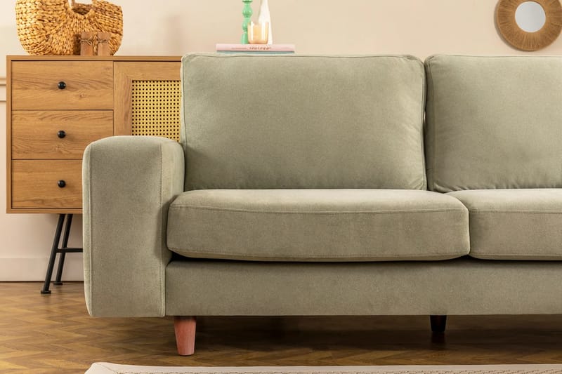 Retzow 4-personers Sofa med Chaiselong - Mint - Møbler - Sofaer - Sofa med chaiselong