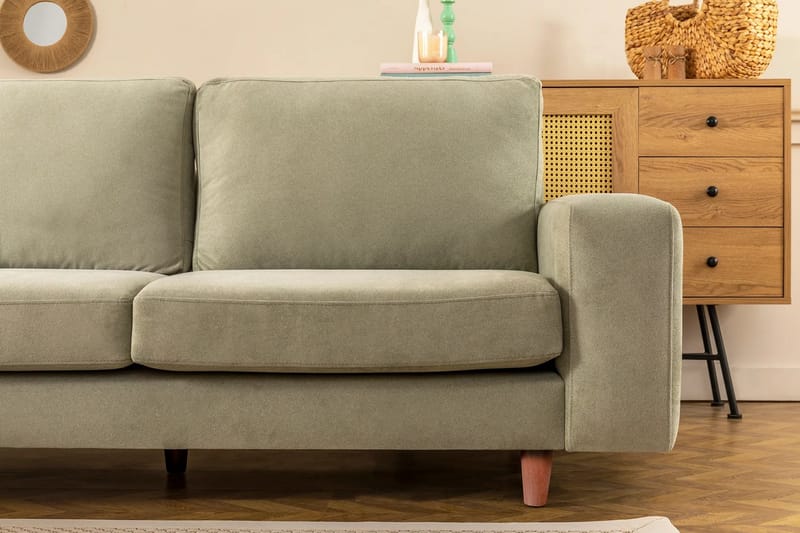 Retzow 4-personers Sofa med Chaiselong - Mint - Møbler - Sofaer - Sofa med chaiselong