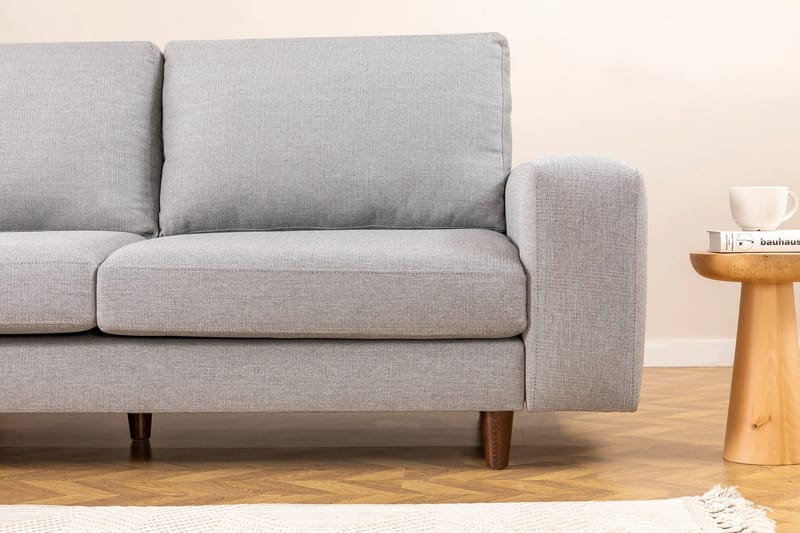 Retzow 4-personers Sofa med Chaiselong - Lysegrå - Møbler - Sofaer - Sofa med chaiselong