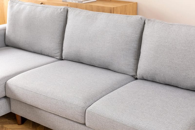 Retzow 4-personers Sofa med Chaiselong - Lysegrå - Møbler - Sofaer - Sofa med chaiselong