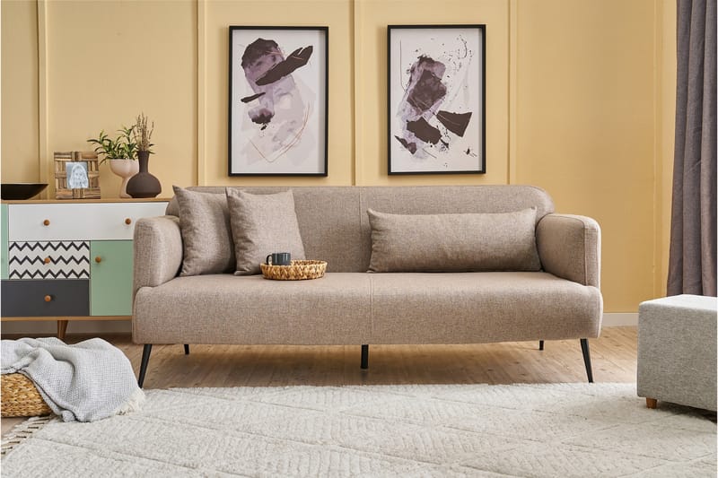 Revos 3-personers Sofa - Brun - Møbler - Sofaer - 3 personers sofa