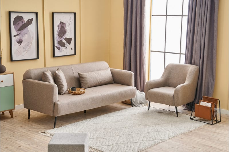 Revos 3-personers Sofa - Brun - Møbler - Sofaer - 3 personers sofa