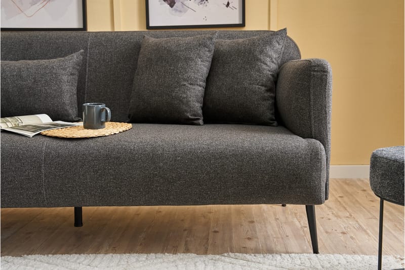 Revos 3-personers Sofa - Antracit - Møbler - Sofaer - 3 personers sofa