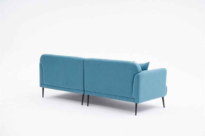 Revos 4-personers Sofa med Chaiselong - Turkis - Møbler - Sofaer - Sofa med chaiselong