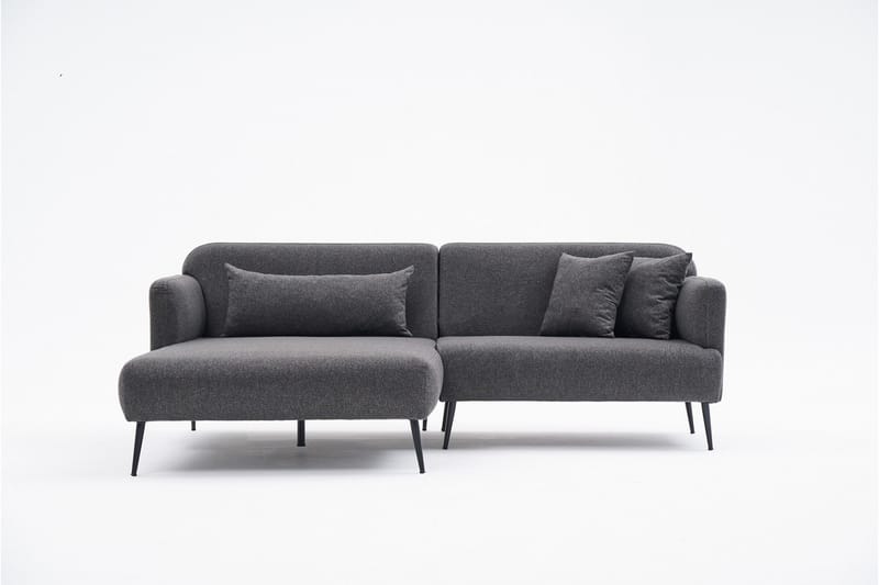 Revos 4-personers Sofa med Chaiselong - Antracit - Møbler - Sofaer - Sofa med chaiselong