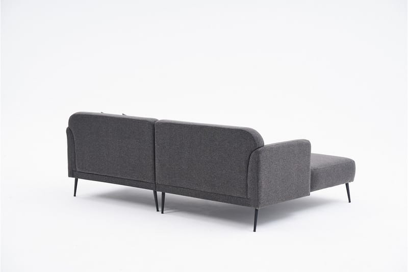 Revos 4-personers Sofa med Chaiselong - Antracit - Møbler - Sofaer - Sofa med chaiselong