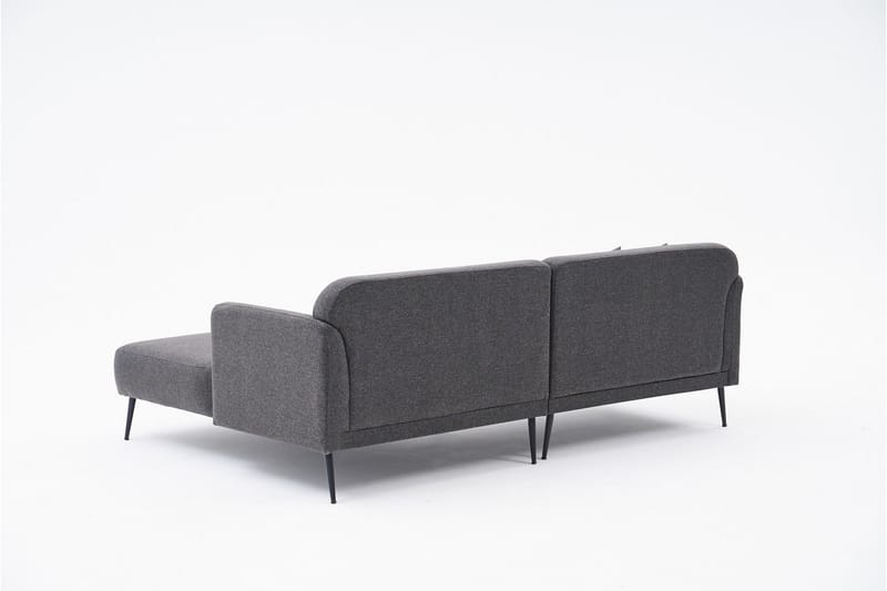 Revos 4-personers Sofa med Chaiselong - Antracit - Møbler - Sofaer - Sofa med chaiselong