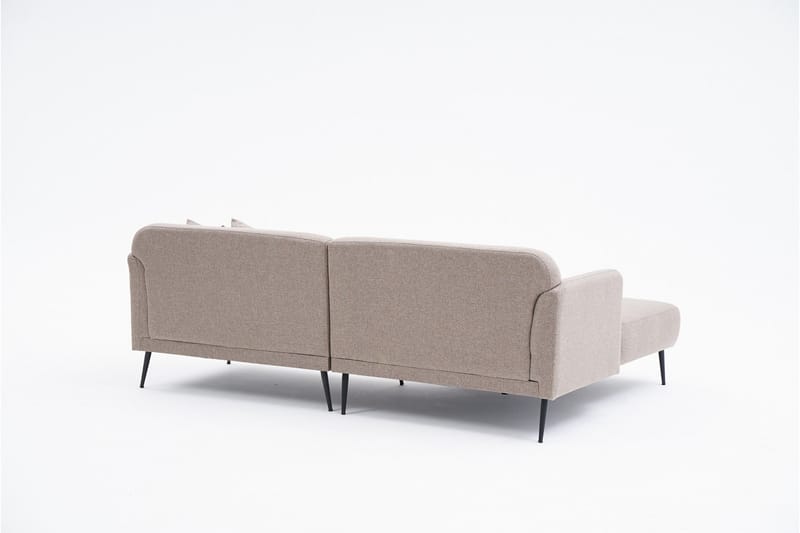 Revos 4-personers Sofa med Chaiselong - Brun - Møbler - Sofaer - Sofa med chaiselong