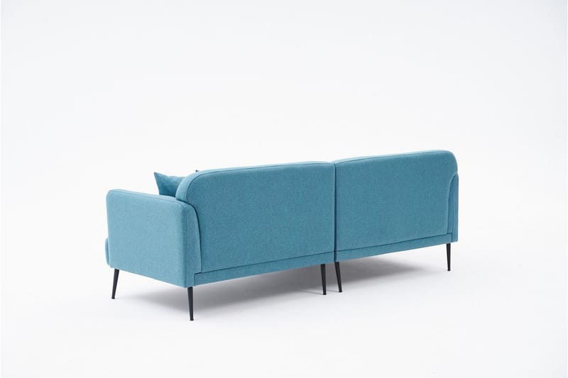 Revos 4-personers Sofa med Chaiselong - Turkis - Møbler - Sofaer - Sofa med chaiselong