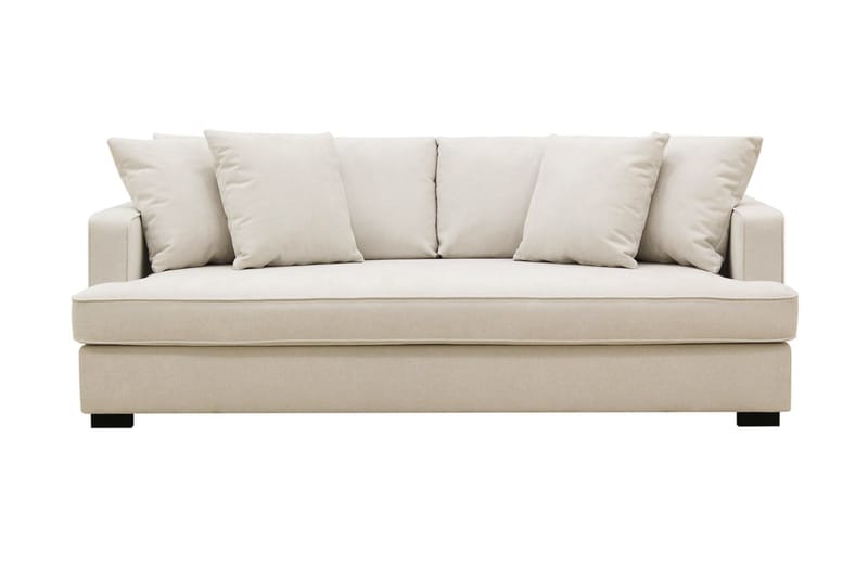 Rossi Dybde 3-personers Sofa Hel pude - Lys Beige - Møbler - Sofaer - 3 personers sofa