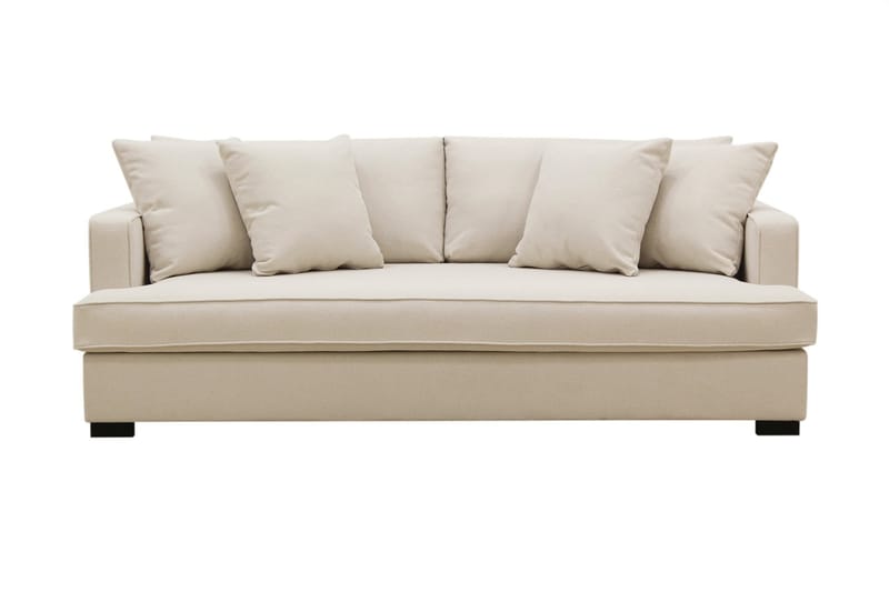 Rossi Dybde 3-personers Bouclé Sofa Hel pude - Lys Beige - Møbler - Sofaer - 3 personers sofa