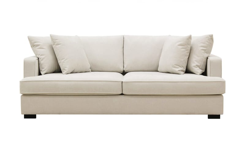 Rossi Dybde 3-personers Sofa - Lys Beige - Møbler - Sofaer - 3 personers sofa