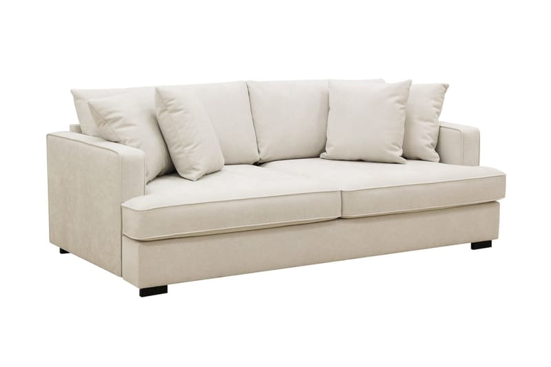 Rossi Dybde 3-personers Sofa - Lys Beige - Møbler - Sofaer - 3 personers sofa