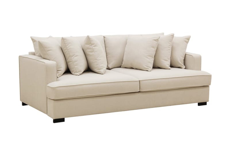 Rossi Dybde 4-personers Bouclé Sofa - Lys Beige - Møbler - Sofaer - 4 personers sofa