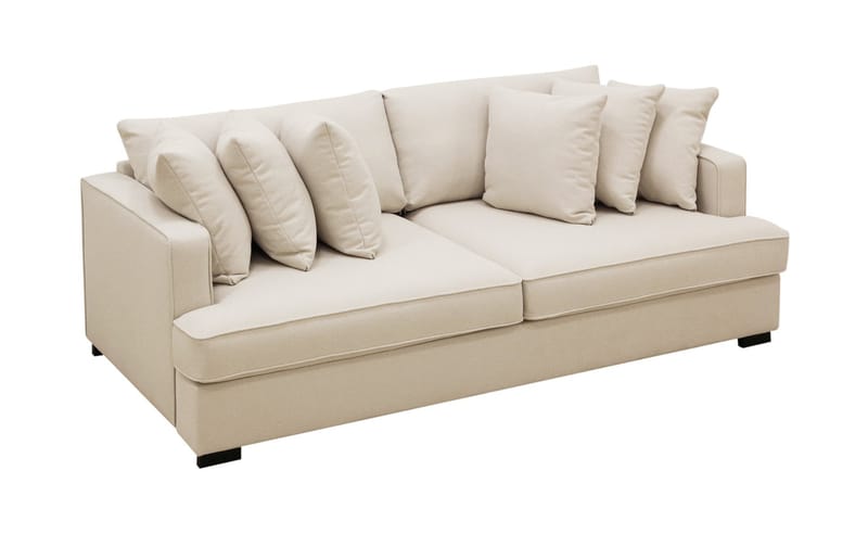 Rossi Dybde 4-personers Bouclé Sofa - Lys Beige - Møbler - Sofaer - 4 personers sofa