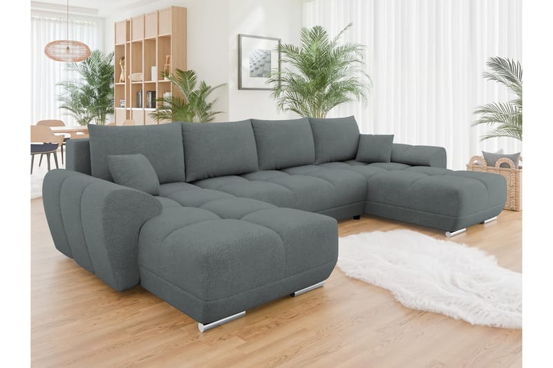 Simerly Sofa Dobbeltdivan 4-personers - Mørk grå - Møbler - Sofaer - U Sofa