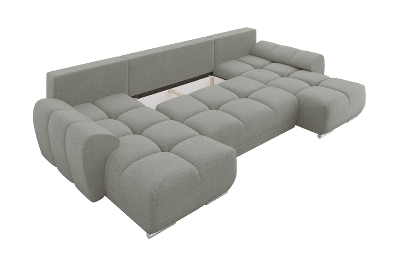 Simerly Sofa Dobbeltdivan 4-personers - Sort - Møbler - Sofaer - U Sofa