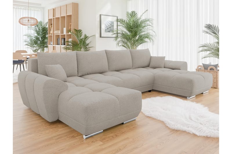 Simerly Sofa Dobbeltdivan 4-personers - Beige - Møbler - Sofaer - U Sofa