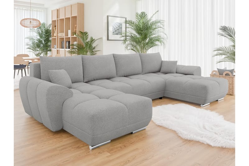 Simerly Sofa Dobbeltdivan 4-personers - Grå - Møbler - Sofaer - U Sofa