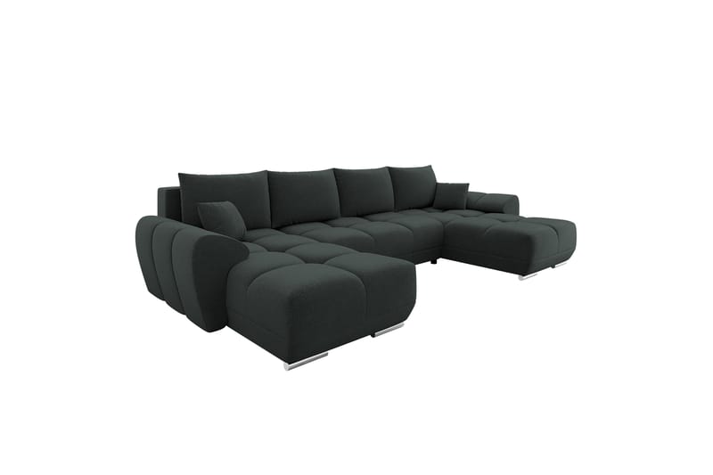 Simerly Sofa Dobbeltdivan 4-personers - Sort - Møbler - Sofaer - U Sofa