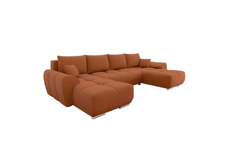 Simerly Sofa Dobbeltdivan 4-personers - Orange - Møbler - Sofaer - U Sofa