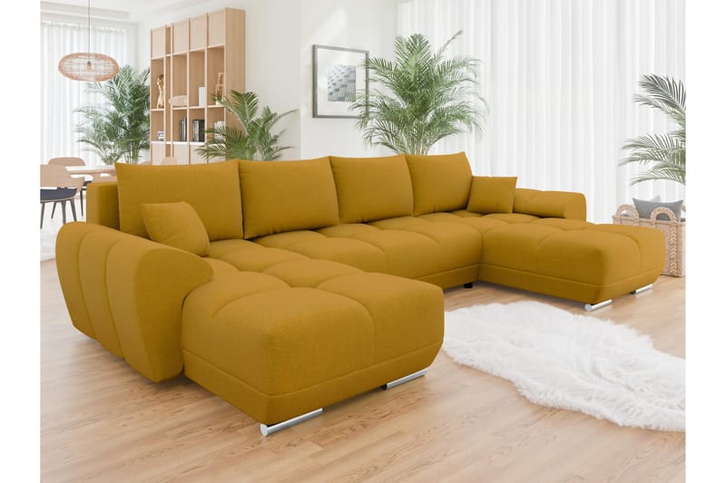 Simerly Sofa Dobbeltdivan 4-personers - Gul - Møbler - Sofaer - U Sofa