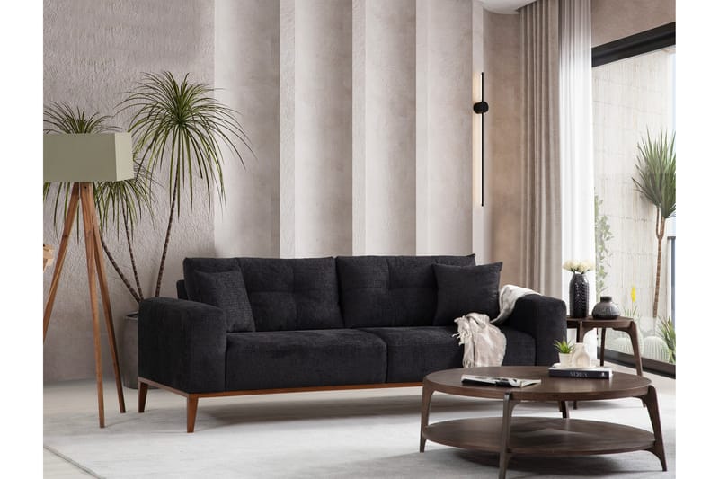 Sinor 4-personers Sovesofa - Antracit - Møbler - Sofaer - Sovesofaer