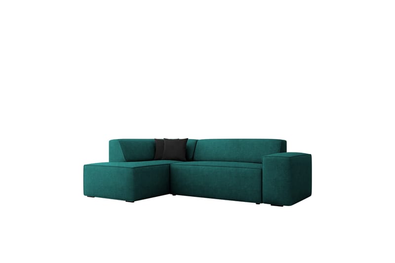 Slucajno Sofa med Chaiselong 3-personers - Sort/Grøn - Møbler - Sofaer - Sofa med chaiselong