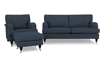 Howard Classic Sofagruppe 3-pers+Lænestol+Puf