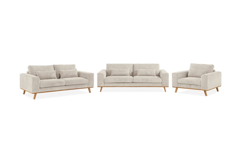 Copenhagen Sofagruppe 3+2+1-sæder Manchester - Beige - Møbler - Sofaer - Sofagrupper