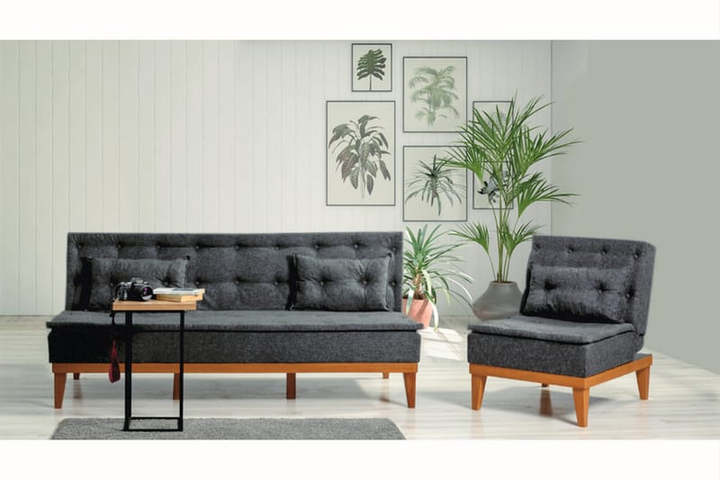 Fuoco Sofagruppe - Antracit - Møbler - Sofaer - Sofagrupper