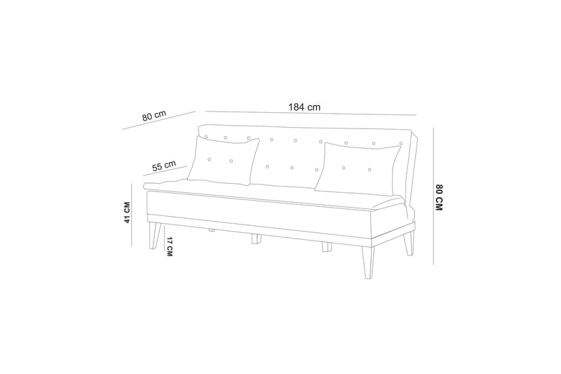 Fuoco Sofagruppe - Antracit - Møbler - Sofaer - Sofagrupper