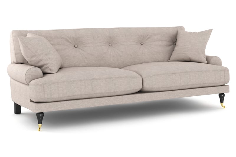 Andrew Sofagruppe 3+2+1 - Beige/Messing - Møbler - Sofaer - Sofagrupper - Howard sofagruppe